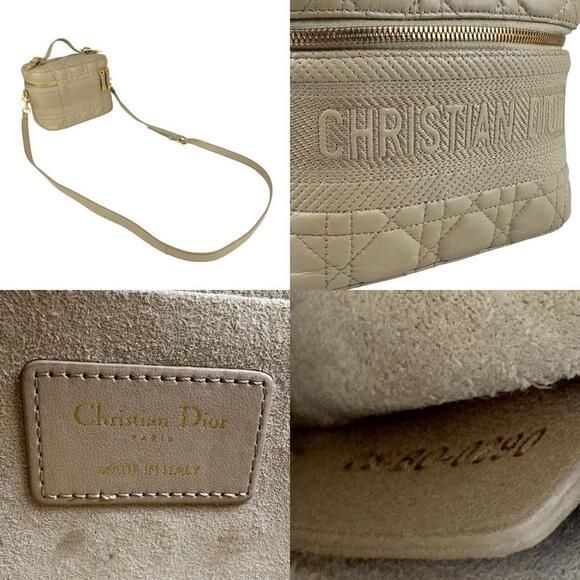 CHRISTIAN DIOR Cream Leather Shoulder Bag - Picture 5 of 5